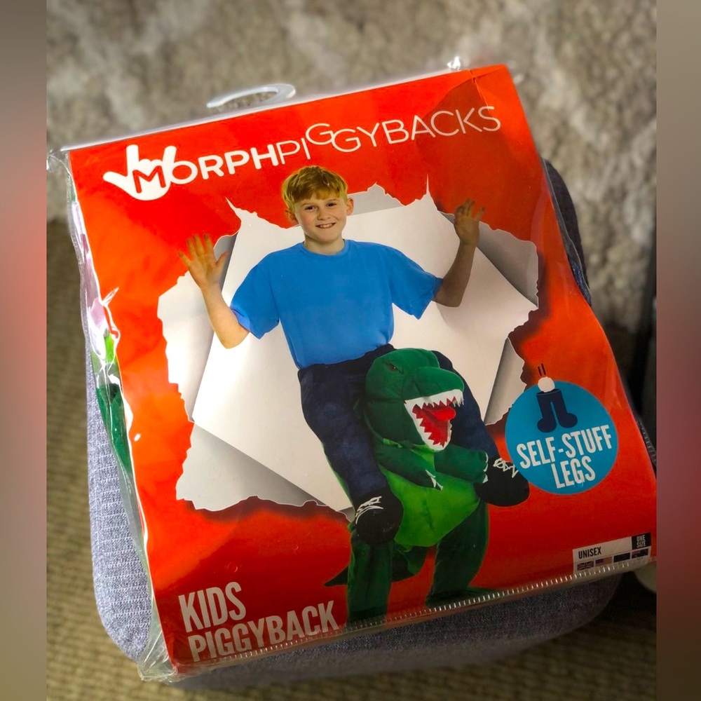 MorphPiggybacks Kids Piggyback T-Rex Halloween Costume (One size)